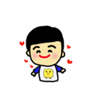 元気いっぱいな男の子（個別スタンプ：1）