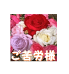薔薇の花♡アソート3_挨拶メッセージ（個別スタンプ：5）