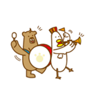 Chicken and Bear（個別スタンプ：21）