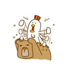 Chicken and Bear（個別スタンプ：23）