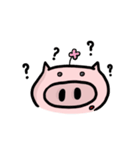 A Pig with a Flower（個別スタンプ：26）
