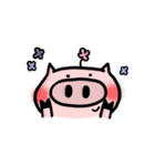 A Pig with a Flower（個別スタンプ：30）