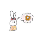 みみうさ日常リアクション（個別スタンプ：3）