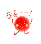 colorful hairball（個別スタンプ：16）