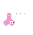 テトラポットのTotteちゃん(桃)simple（個別スタンプ：16）