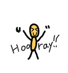 黄色い棒人間（個別スタンプ：7）