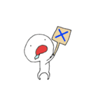 無口なよだれくん（個別スタンプ：4）