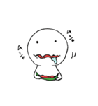 無口なよだれくん（個別スタンプ：34）
