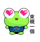 Sunny Day Frog (Wow)（個別スタンプ：6）