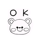 絵が下手な女子大生が描いたシャイなくま。（個別スタンプ：9）