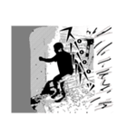 漫画風（個別スタンプ：4）