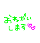 文字だけスタンプ( ¨̮ )（個別スタンプ：6）