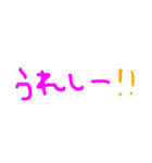 文字だけスタンプ( ¨̮ )（個別スタンプ：7）