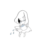 おんなのことくま。（個別スタンプ：4）