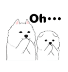 サモエド犬 モフハチロウ2 英語と日本語版（個別スタンプ：13）