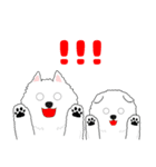 サモエド犬 モフハチロウ2 英語と日本語版（個別スタンプ：32）