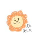 クレヨンのらいおんさん（個別スタンプ：4）