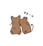 らくがきデグー（個別スタンプ：25）