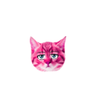ピンクの子猫（個別スタンプ：2）
