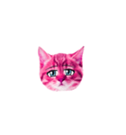 ピンクの子猫（個別スタンプ：3）