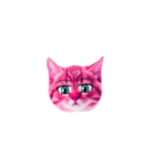 ピンクの子猫（個別スタンプ：5）