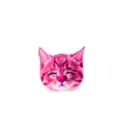 ピンクの子猫（個別スタンプ：8）