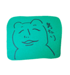 うろんな目付きの動物(緑)（個別スタンプ：5）