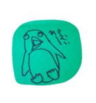 うろんな目付きの動物(緑)（個別スタンプ：6）