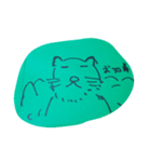 うろんな目付きの動物(緑)（個別スタンプ：14）