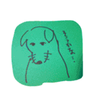 うろんな目付きの動物(緑)（個別スタンプ：19）