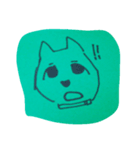 うろんな目付きの動物(緑)（個別スタンプ：22）