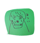 うろんな目付きの動物(緑)（個別スタンプ：30）