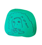 うろんな目付きの動物(緑)（個別スタンプ：31）