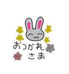 ゆるくテキトーな うさぎさん達（個別スタンプ：24）