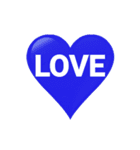 LOVE！heart♡Blue（個別スタンプ：19）