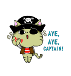 Kyaputen Neko Kaizoku - Nekopira（個別スタンプ：4）