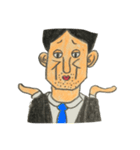 やる気のない顔（個別スタンプ：12）