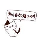 猫の楽しい旅 日本語（個別スタンプ：1）