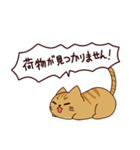 猫の楽しい旅 日本語（個別スタンプ：11）