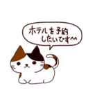 猫の楽しい旅 日本語（個別スタンプ：27）