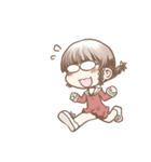 あわあわする三つ編みメガネさん（個別スタンプ：28）