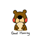 Little Brown Bear Loves To Eat（個別スタンプ：17）