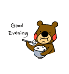 Little Brown Bear Loves To Eat（個別スタンプ：19）