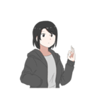 Jacket Girl（個別スタンプ：3）