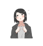 Jacket Girl（個別スタンプ：8）