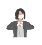 Jacket Girl（個別スタンプ：21）