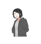Jacket Girl（個別スタンプ：31）