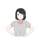 Jacket Girl（個別スタンプ：34）
