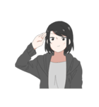 Jacket Girl（個別スタンプ：40）