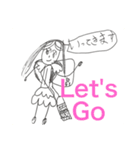 お子ちゃま可愛い(英語)（個別スタンプ：5）